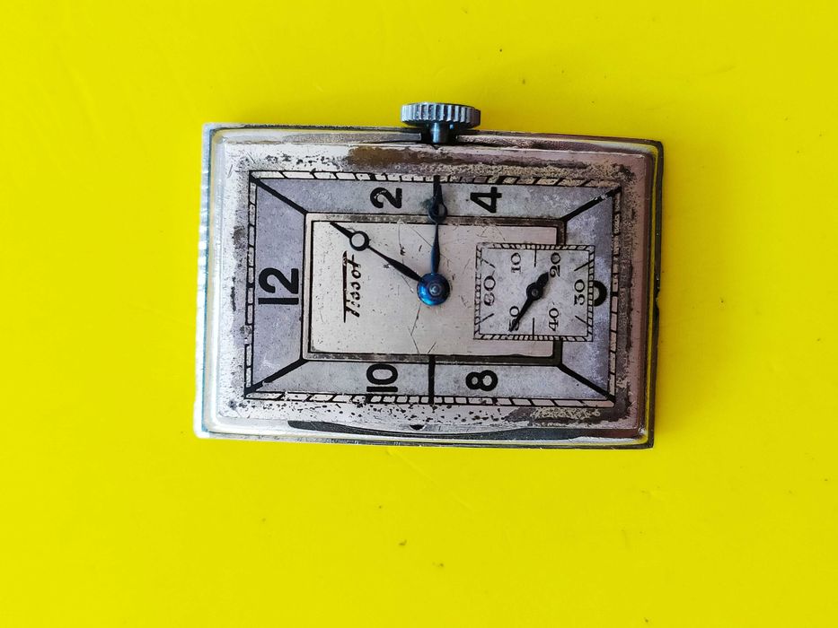 Prostokątny Tissot Art Deco,z 1936 roku, tarcza Sector  nieodnawiana