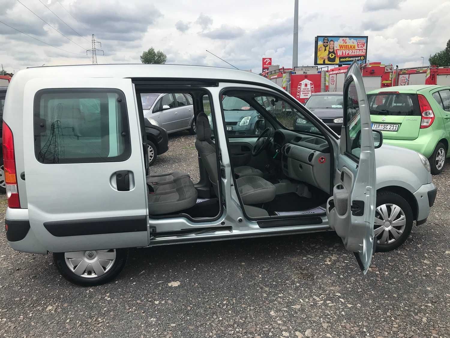 Renault Kangoo 1.6 benzyna 2006r. Klima wersja 5-osobowa Zadbane auto