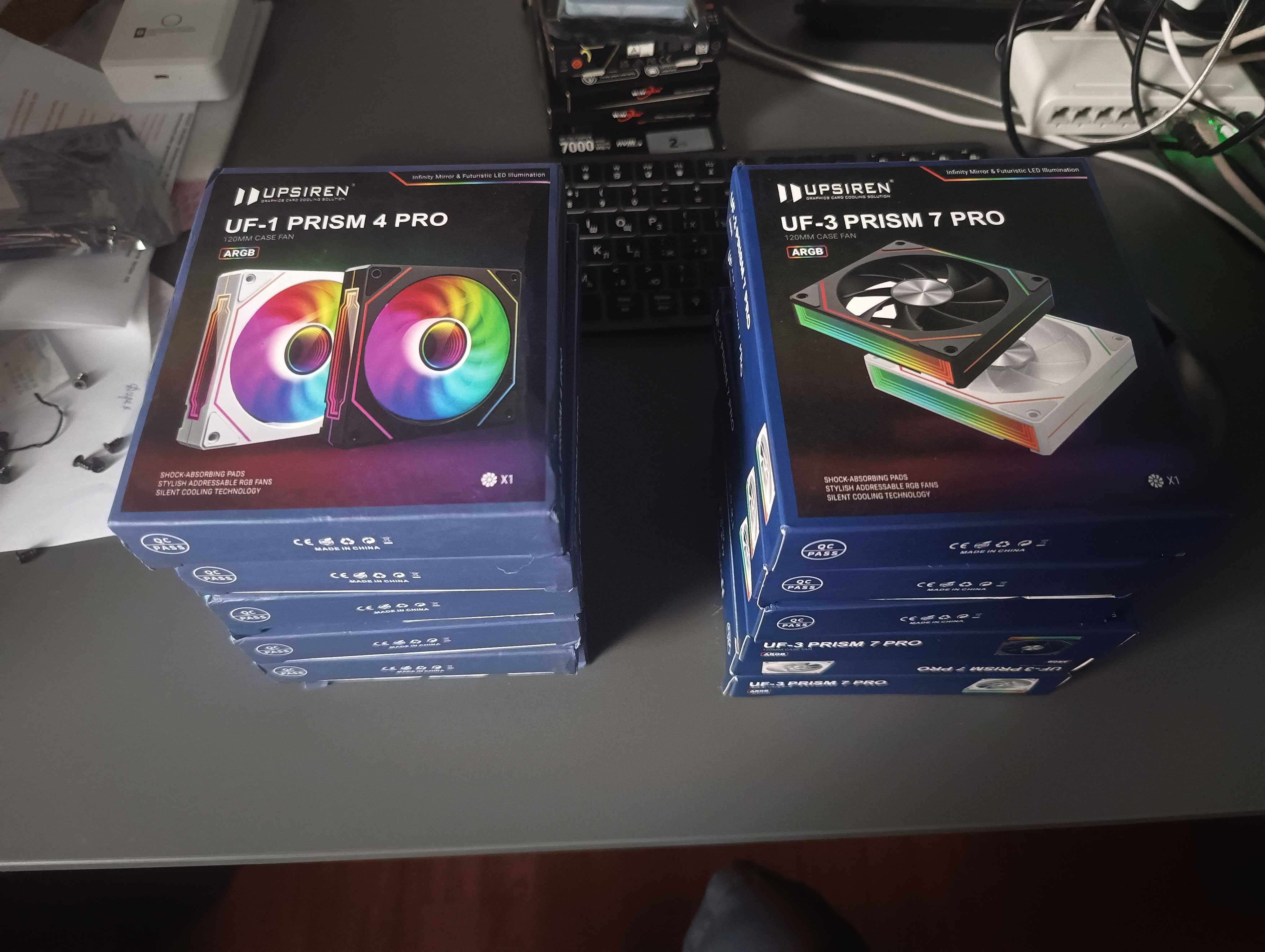 Куллера ARGB UPSIREN UF-3 PRISM 7 Pro UF-1 Prism 4 PROР 2 вида