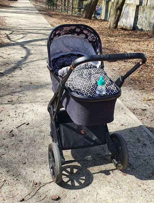 Wózek 2w1 Cavoe Duże KOŁA Axo Style La rose / Meteorite