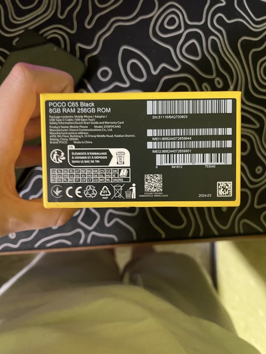 Обміняю POCO C65 8/256gb колір:black  на Iphone или Ipad