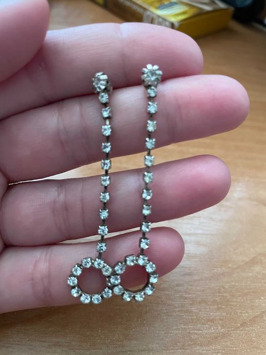 Посеребреные серьги СССР