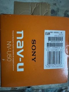 GPS Sony NAV-U NV50 na caixa completo
