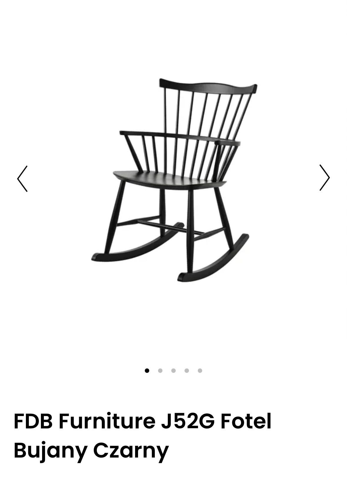 Bujane krzesło drewniane czarne