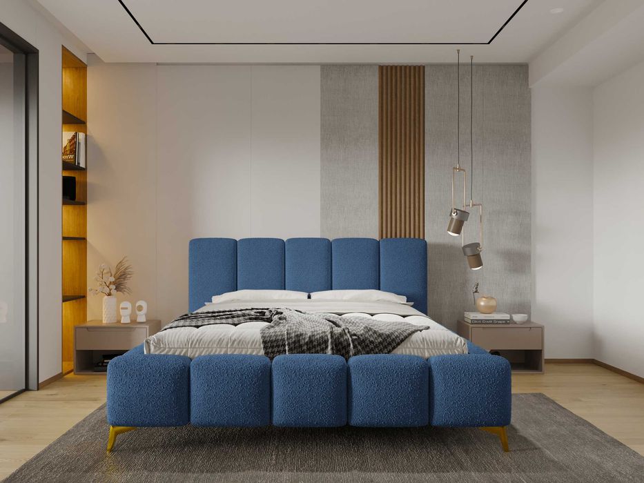 Łóżko Sypialnianie z Pojemnikiem + stelaż metalowy Amore PRODUCENT