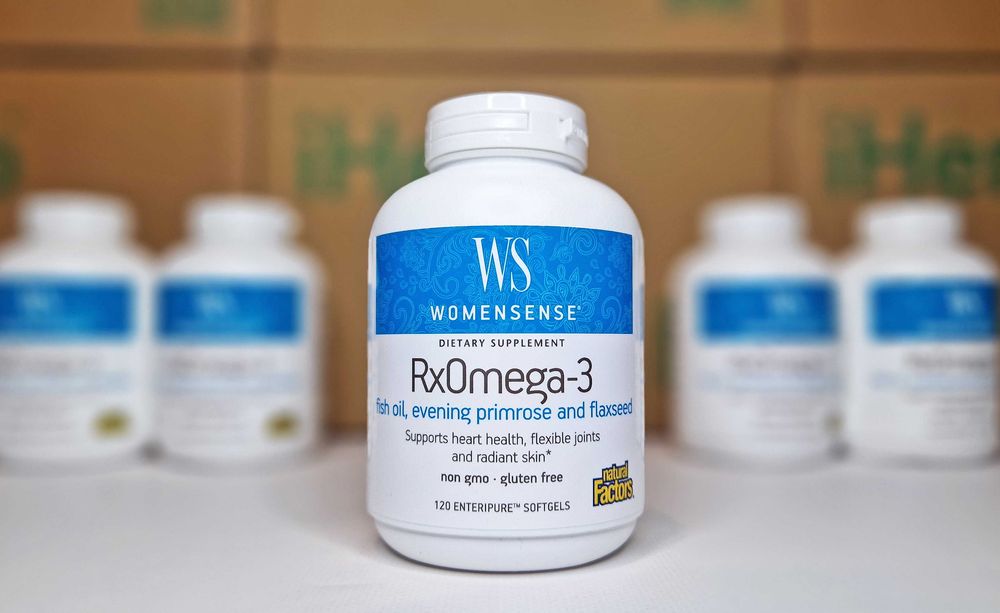 WomenSense RxOmega-3, Омега 3 для жінок, Natural Factors, 120 капсул