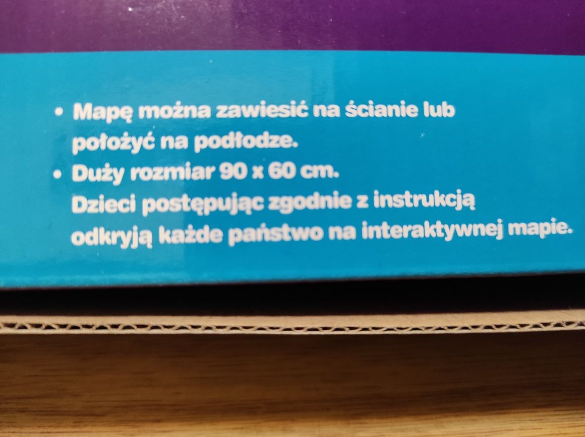 Interaktywna mapa świata, Discovery, nauka przez zabawę. Świetny stan.