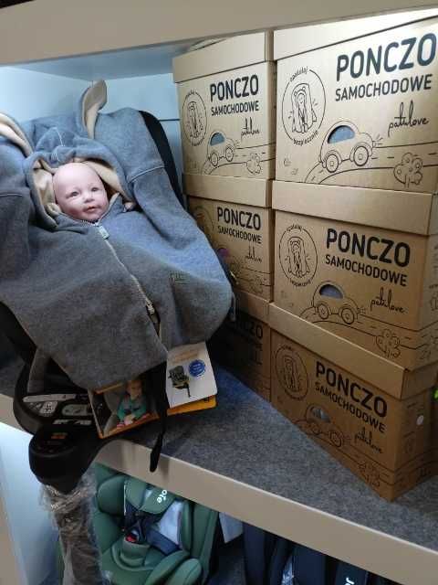 Ponczo samochodowe PATULOVE r.M Funny Bunny Beige 3-5lat