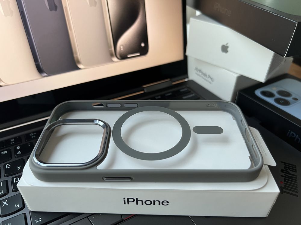 Чехол IPhone 14 Pro Max deep purple MagSafe, 12 pro max,13 pro, 14 pro