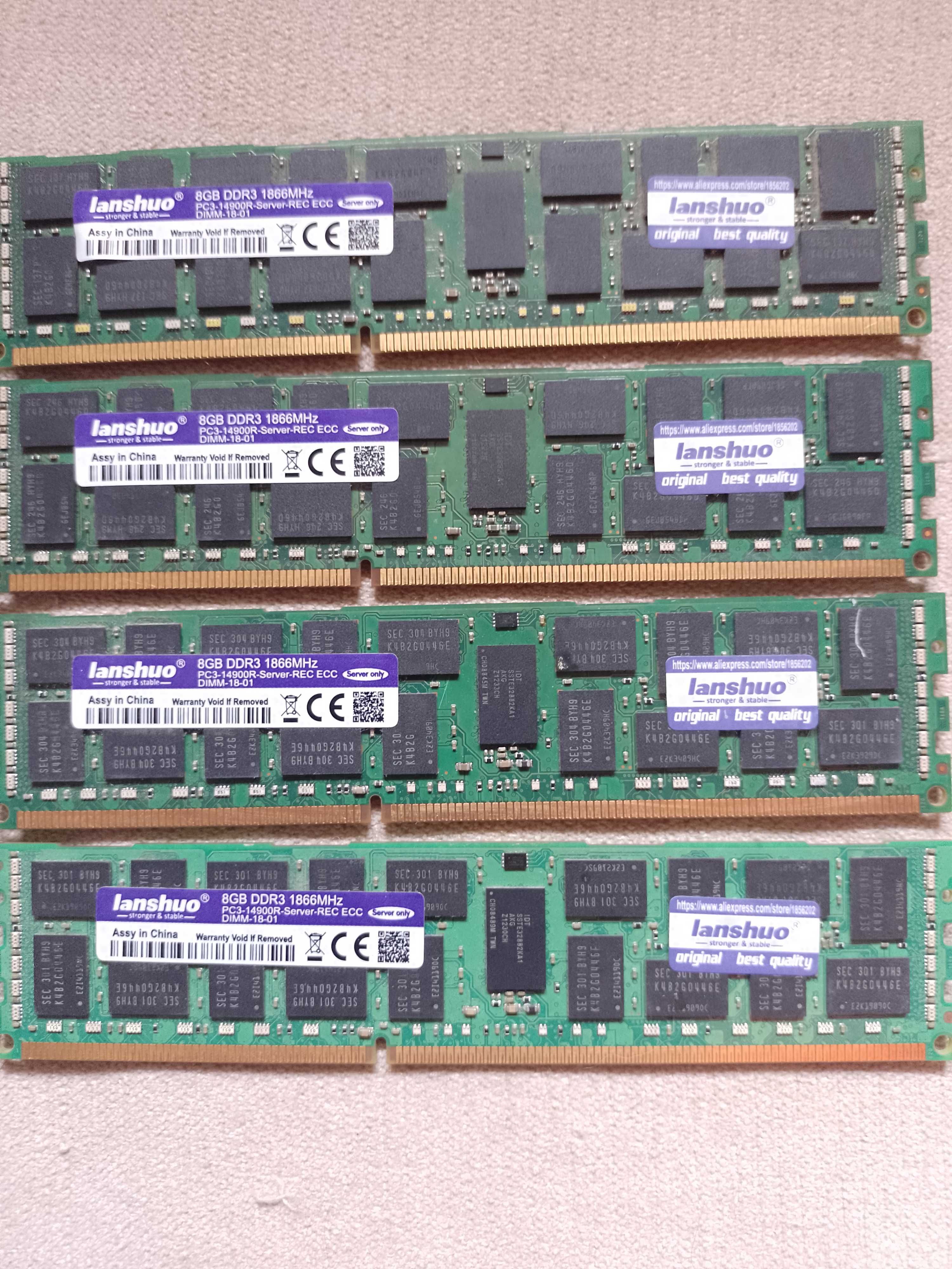 Серверна Оперативна пам'ять ECC REG ddr3 1866 MHz 32 gb