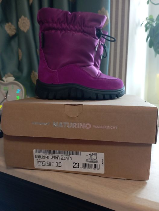 Зимние итальянские сапожки  Naturino для девочки