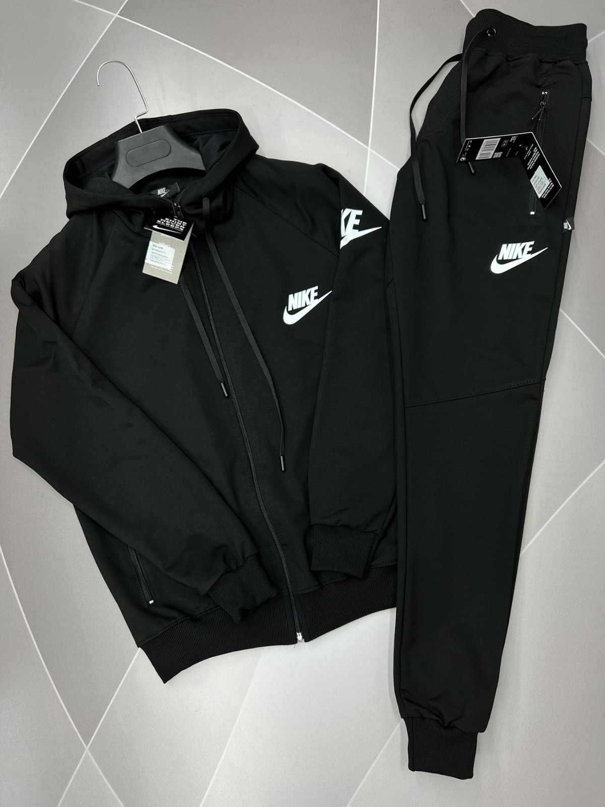 Мужской подростковый спортивный костюм Nike Тонкий  Турция черный