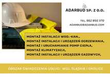 Montaż inst.  wod.-kan., gazowych; montaż Pomp Ciepła