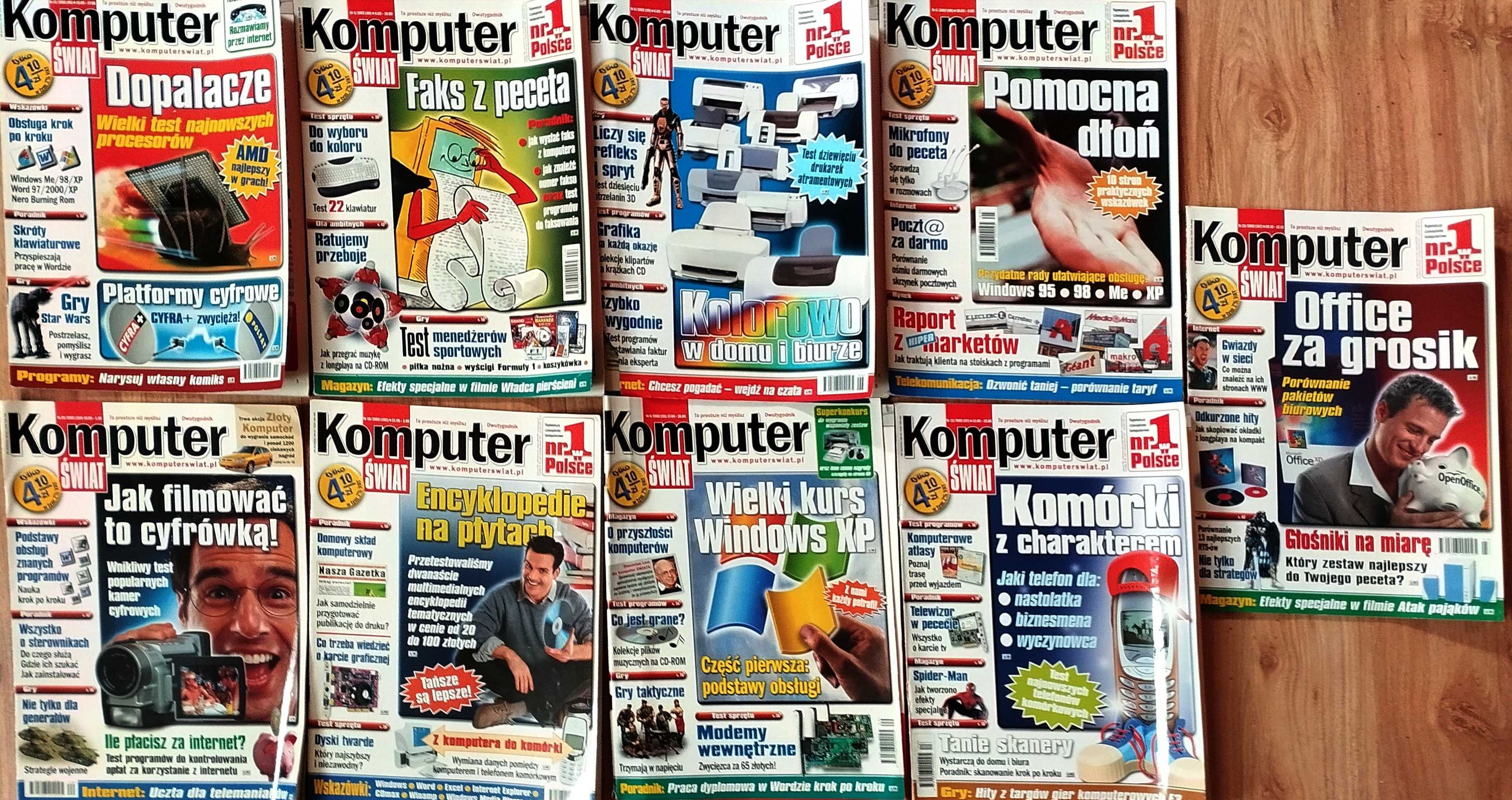 Komputer Świat 2002 rok 25 wydań magazyn gazeta komputery