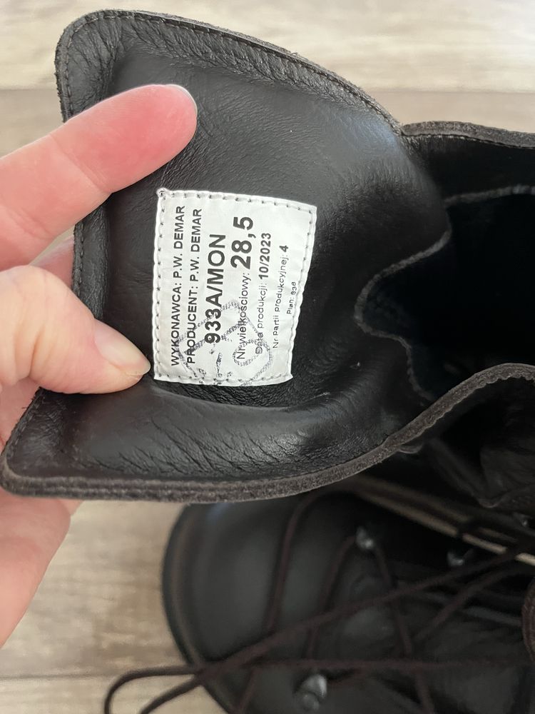 Trzewiki zimowe 933A/MON buty trapery