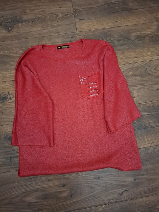 Cienki sweterek/bluzka damska wełna, kaszmir