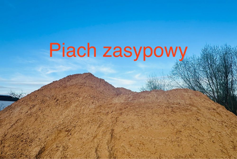 Piach zsypowy piasek zasypowy piach płukany rumosz