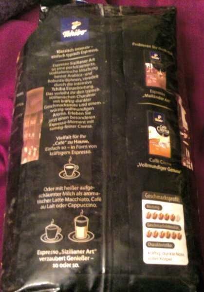 Кофе "Сhibo" в зернах, натуральный, 1 кг, запечатан, арабика+робуста