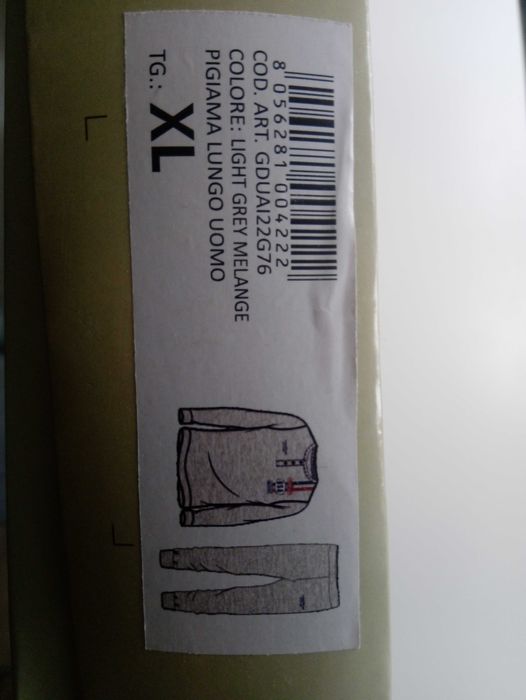 Dwuczęściowa męska piżama długi rękaw Good Year XL/XXL szary melanż