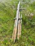 Postes de Madeira 2,5m - 5,5/7,50