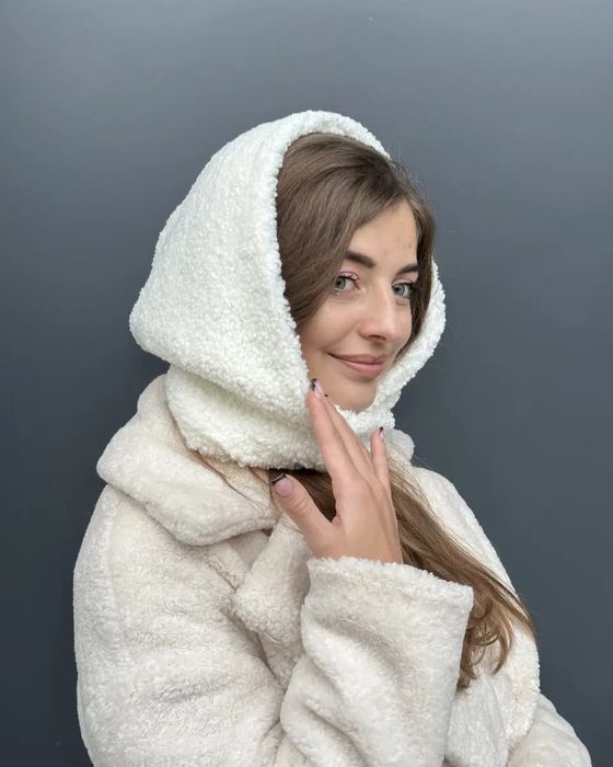 Капор тедді білий