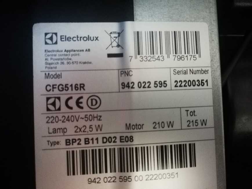 Okap kuchenny Electrolux