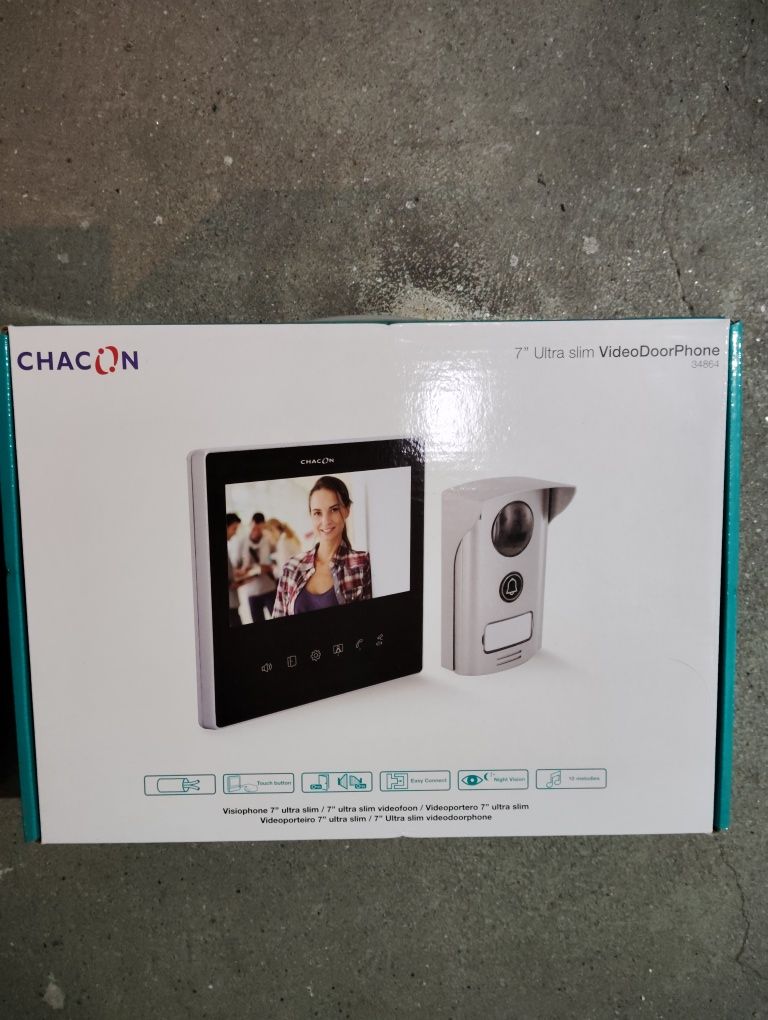 Chacon video porteiro Slim Touch selado