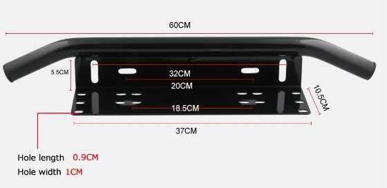 Кріплення для фар під номерний знак