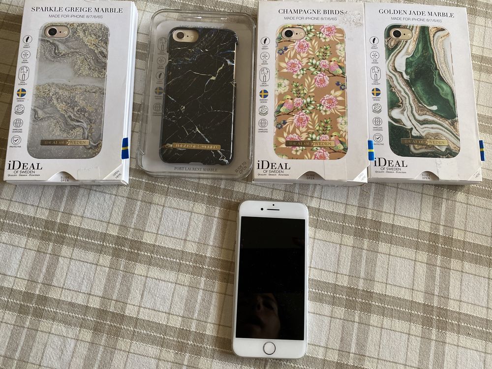 Iphone 7 cinzento 64gb + capas Ideal of Sweden