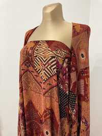 Tkanina żorżeta na sukienki tuniki etniczna 2,4 m