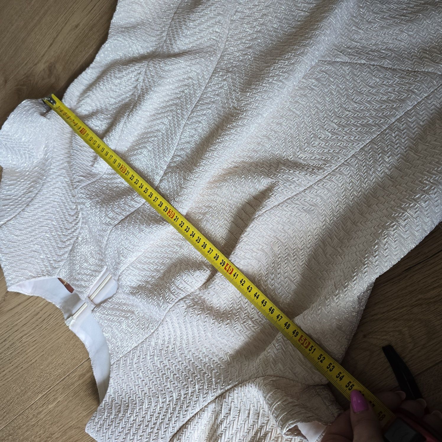 Sukienka wieczorowa 48 46 krótki rękaw plus size
