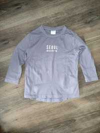 Zara t-shirt Seoul bluza z długim rękawem fioletowa rozmiar 116