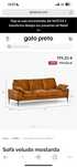 Sofa Novo - Camel/veludo