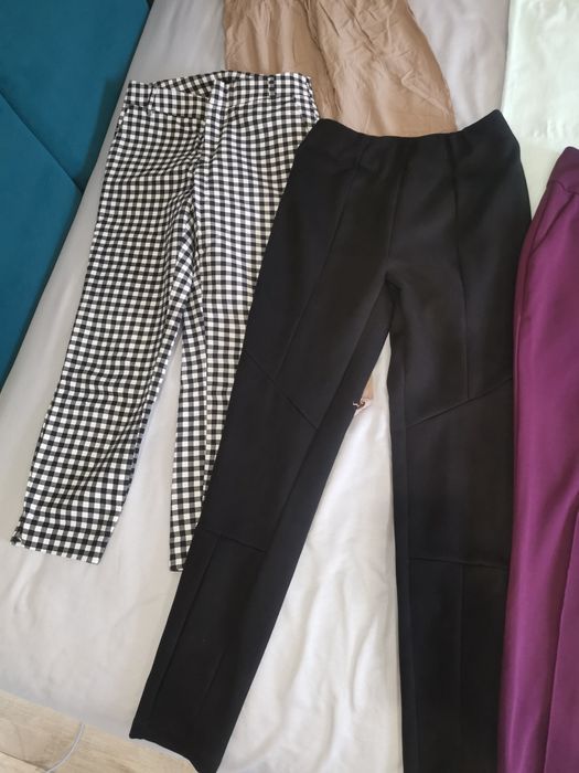 Zestaw spodni materiałowych eleganckich XS stan bdb markowe