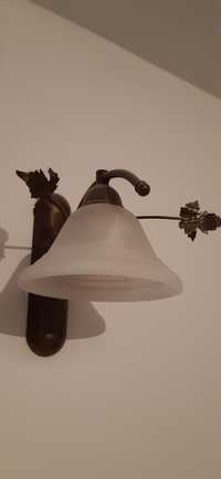 Piękny zestaw lampa z kinkietem