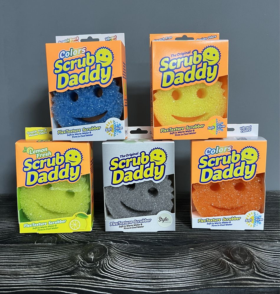 Губка для чищення та прибирання Scrub Daddy та Scrub Mommy
