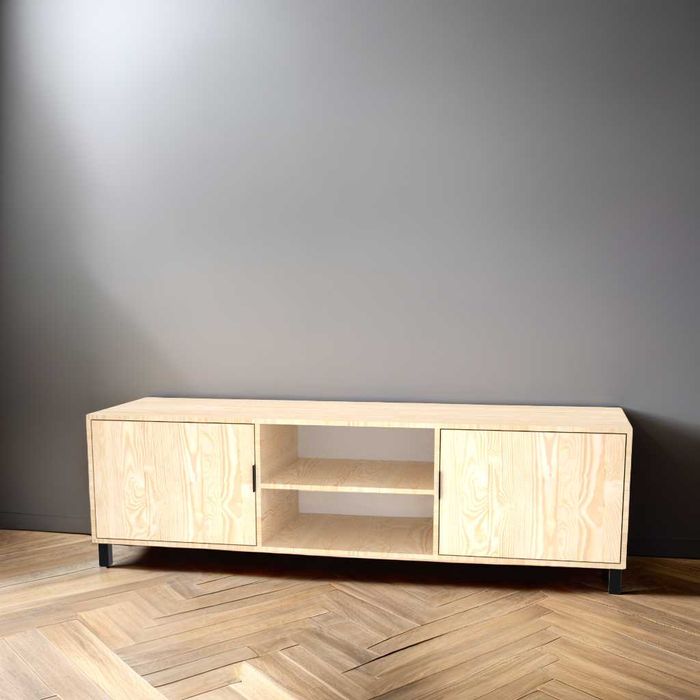 Nowoczesna szafka sosnowa RTV