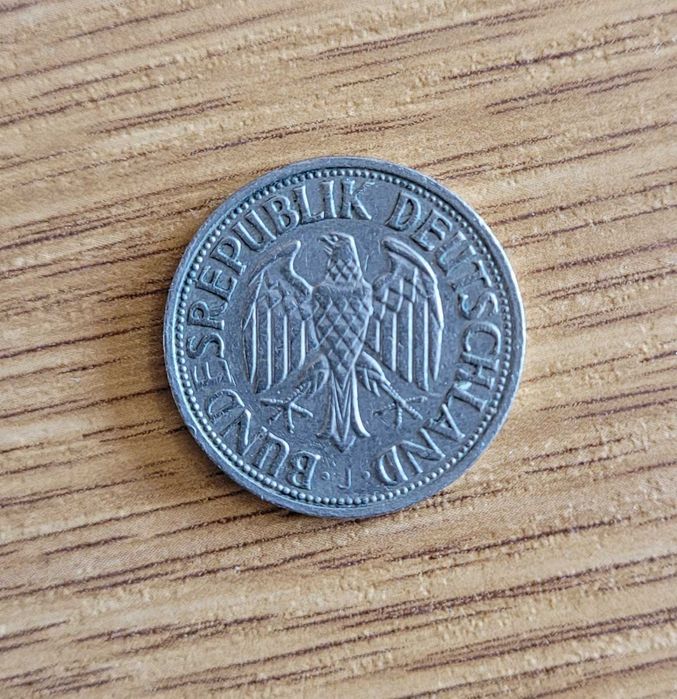 Moneta Deutsche Mark. 1 marka rok 1959