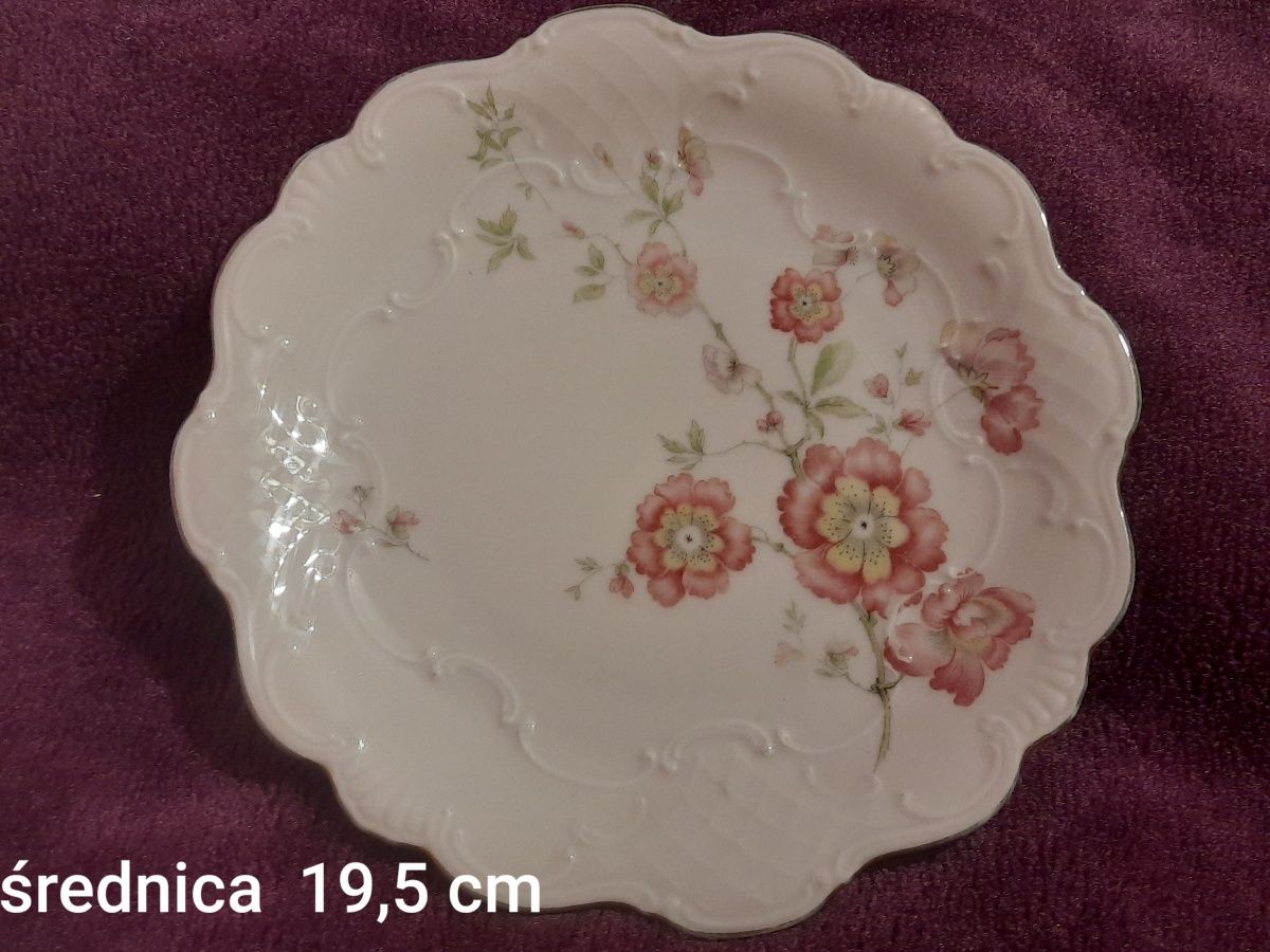 Stary talerzyk deserowy porcelana kolekcje antyki