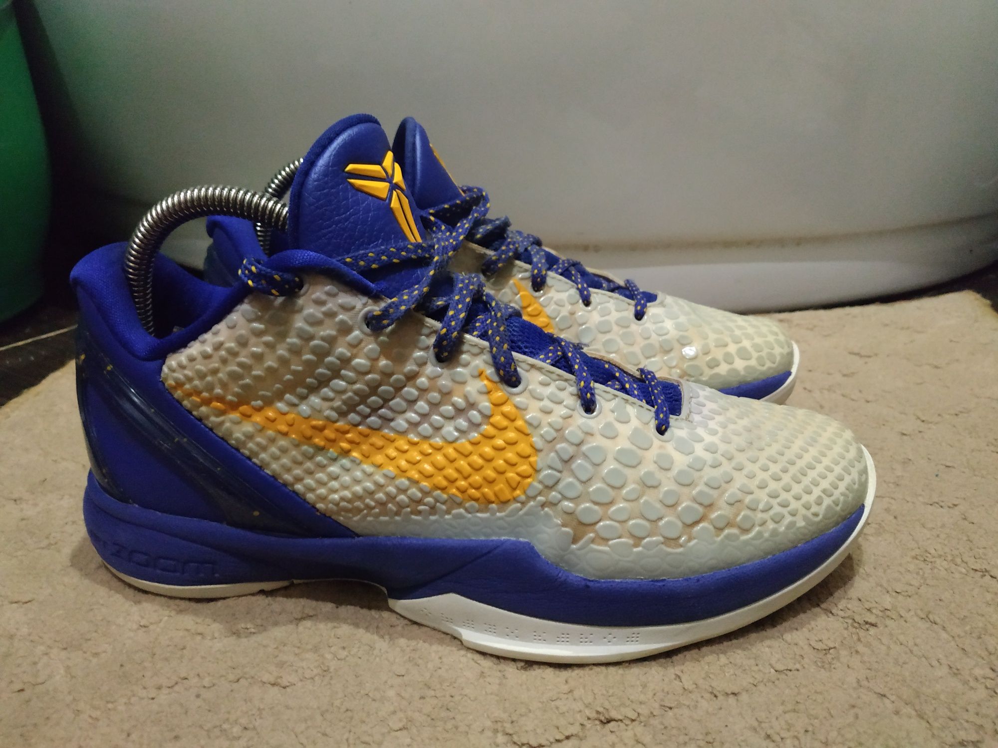 Мужские баскетбольные кроссовки Nike Zoom Kobe 6 vi Lakers Home Orig