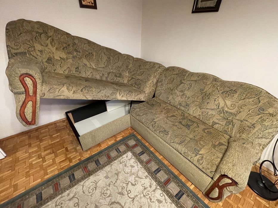 Narożnik, kanapa, oddam za darmo Sosnowiec