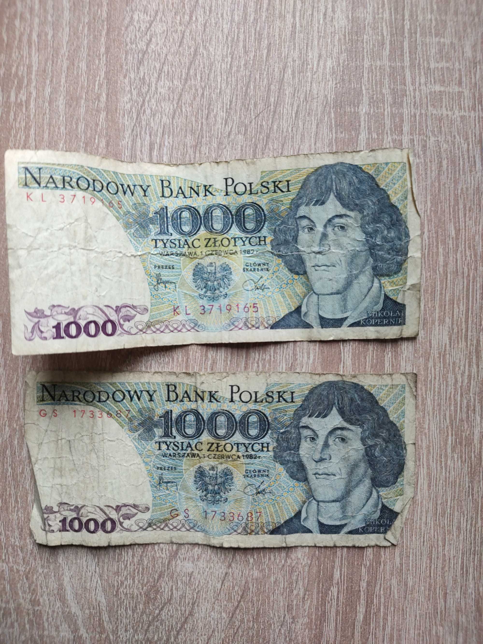 Banknoty 1000zł Mikołaj Kopernik