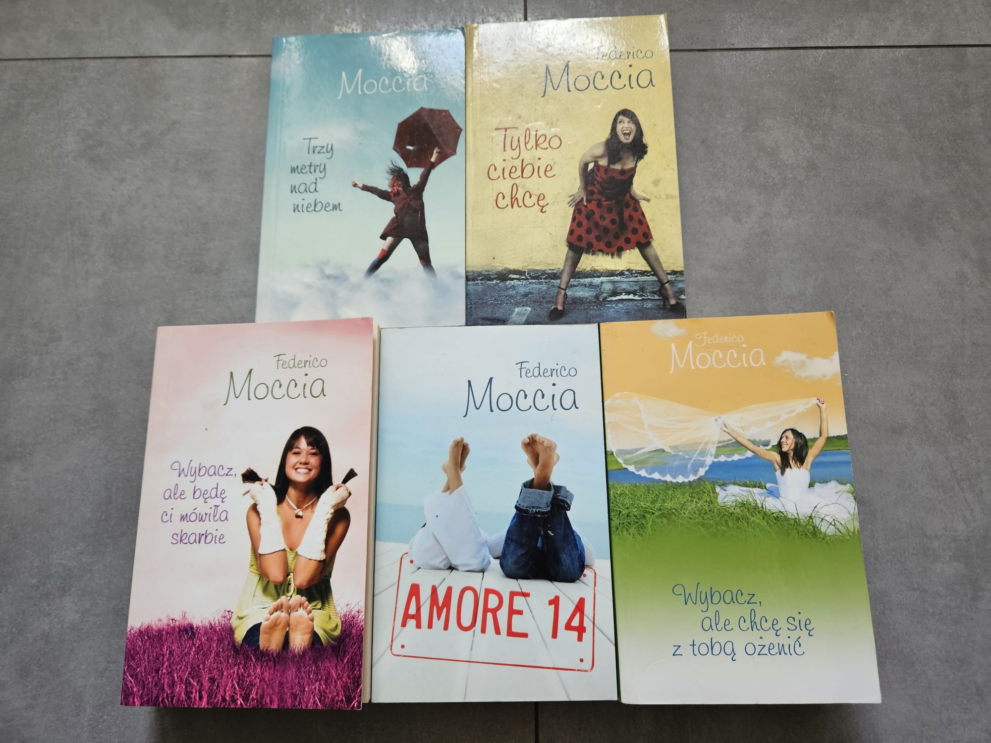 5 książek Federico Moccia trzy metry nad niebiem tylko ciebie chcę