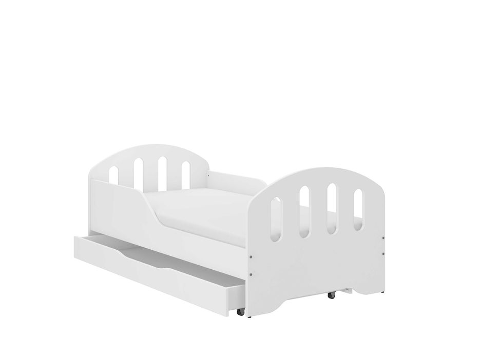 Łóżko SMILE dziecięce 160x80 +materac + szuflada ! Białe lub sonoma