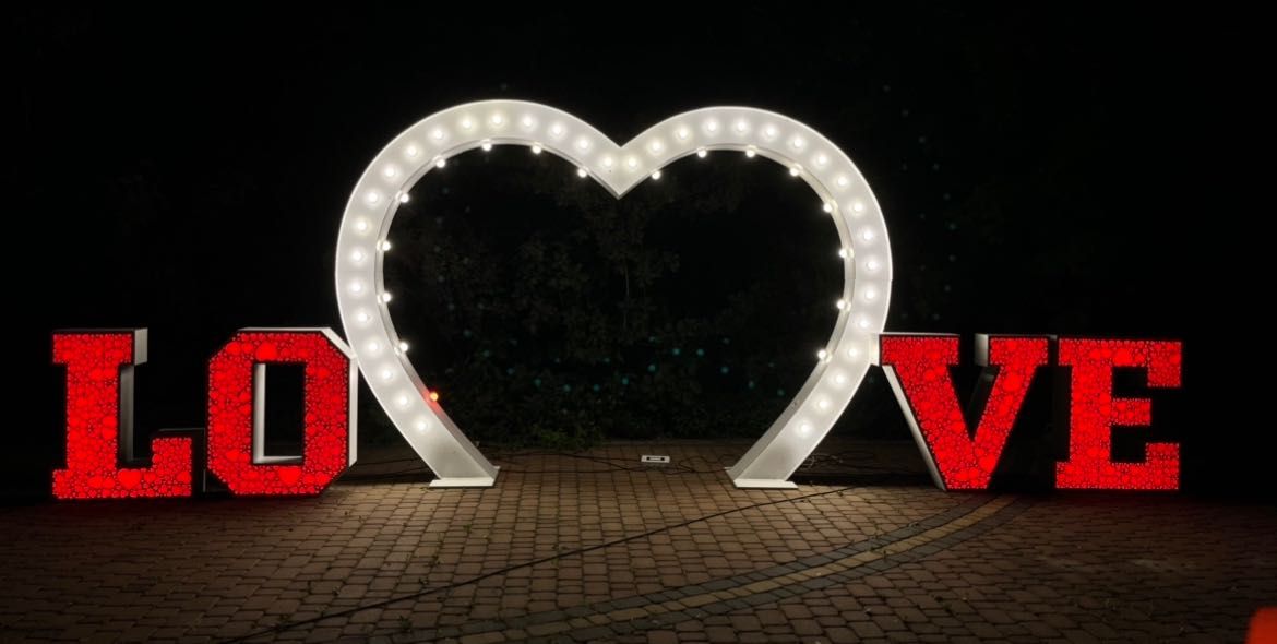 Napis Miłość / Ciężki dym/ Love / Barmix