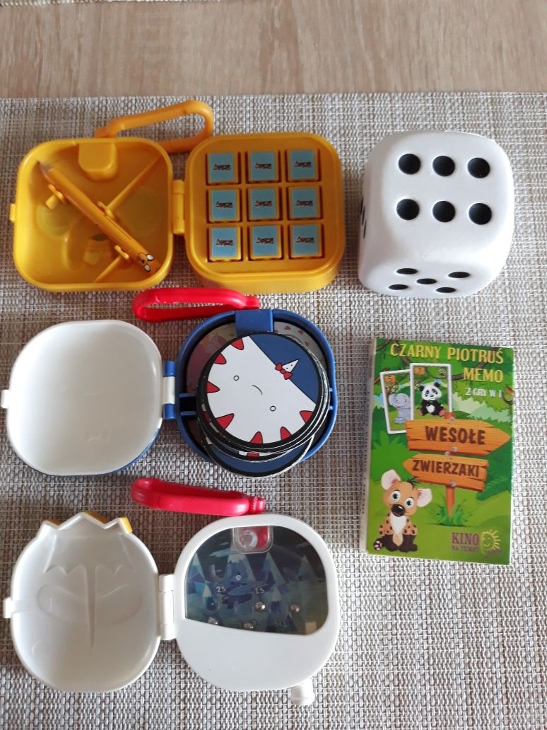 Memory, kółko i krzyżyk, piotruś, kosci- gry w podróży