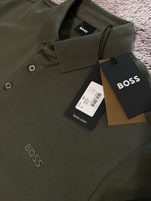 Лонгслів Hugo Boss. Поло з довгим рукавом Hugo Boss