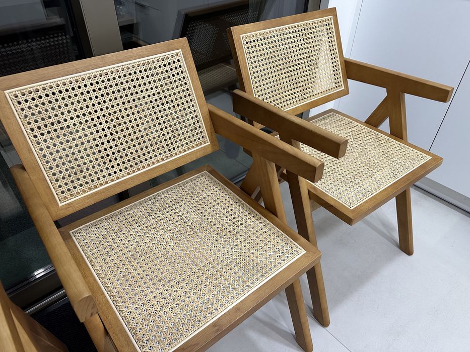 Par cadeiras jantar em palhinha NOVAS estilo Sklum ou Kave Home