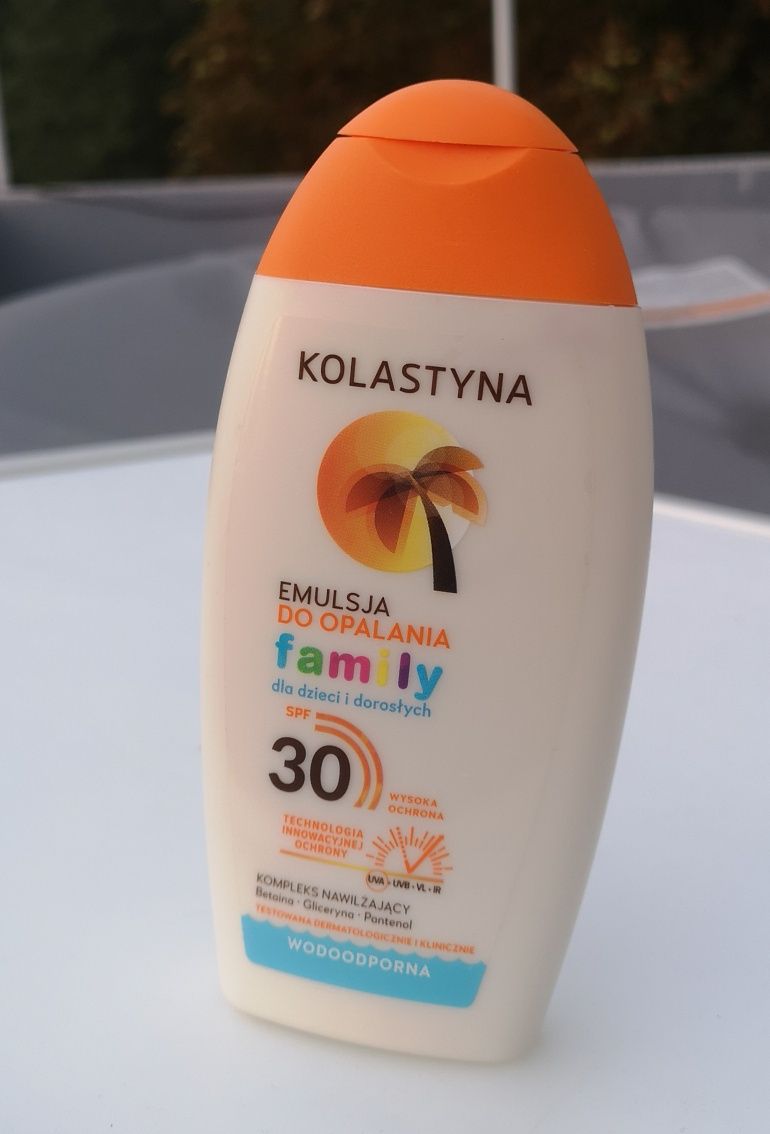 Kolastyna emulsja do opalania family 30spf 200ml wodoodporna