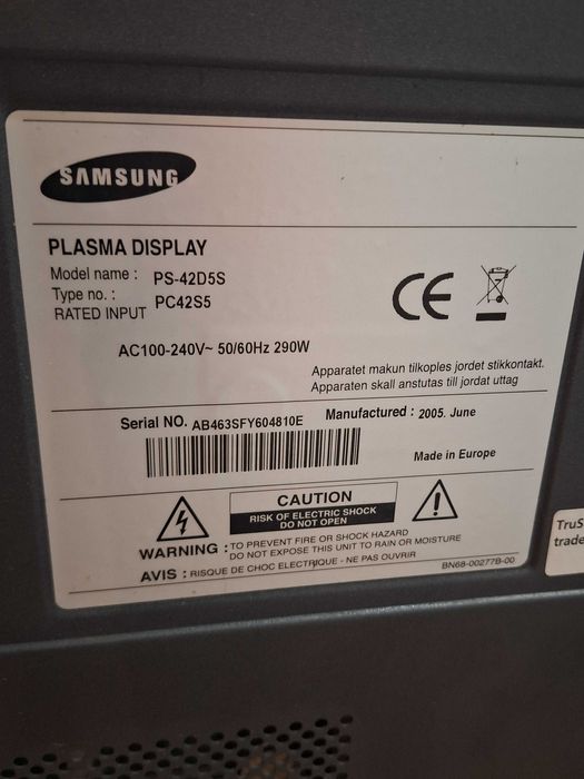 Samsung Plasma Display
